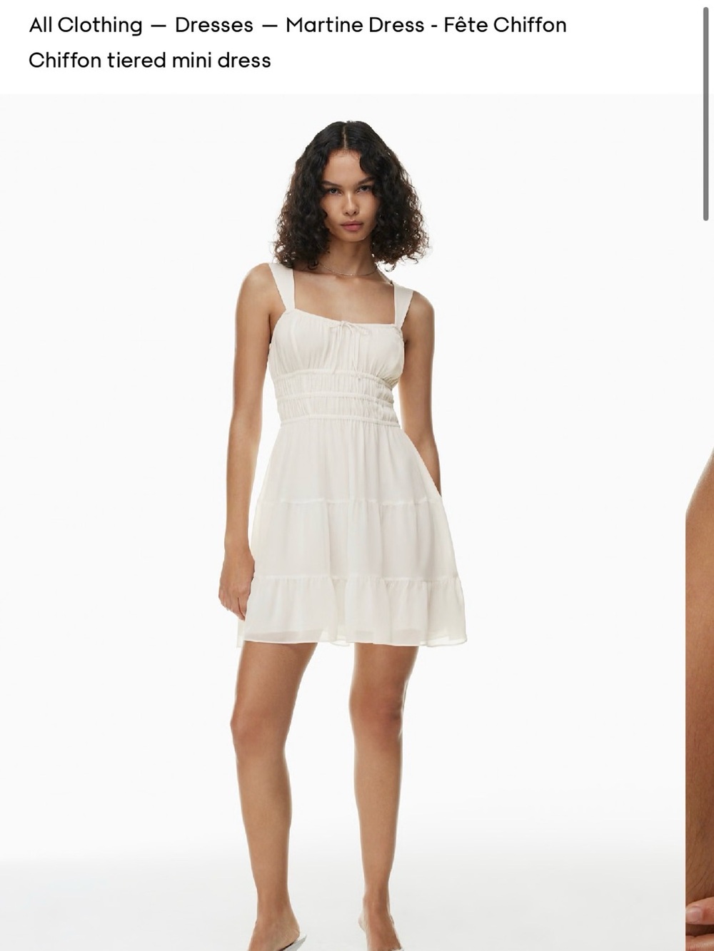 Aritzia Martine poplin mini dress